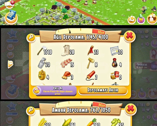 81 LEVEL 4100 AĞIL 1000 AMBAR HESAP GARANTİLİ