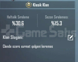 8LEVEL NAMLI KLAN SATILIR