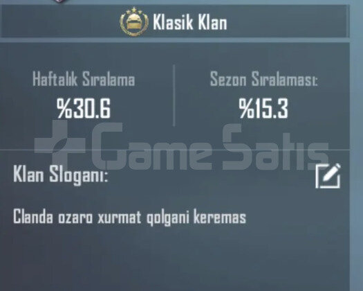 8LEVEL NAMLI KLAN SATILIR