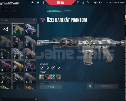 2 vandall 1 phantom 1 bıcaklı kelepir hesap