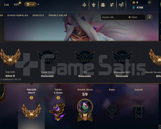 GOLD 2 EUW ACİL SATILIK