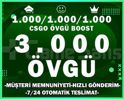 3.000+ ÖVGÜ CS2 YEŞİL GÜVEN FAKTÖRÜ