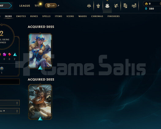 EUW Unranked | 2 Kostüm - 21 Hero | LoL Hesap