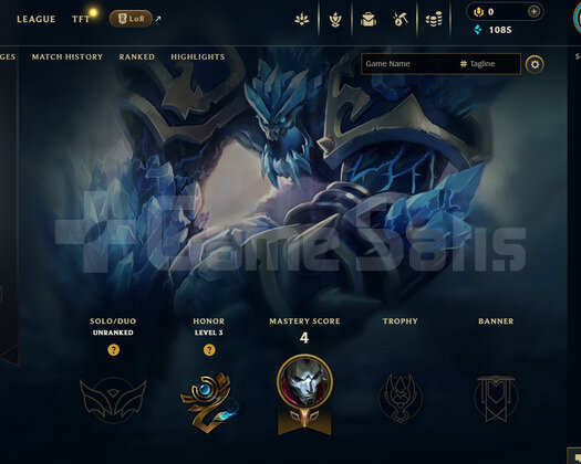 EUW Unranked | 1 Kostüm - 20 Hero | LoL Hesap