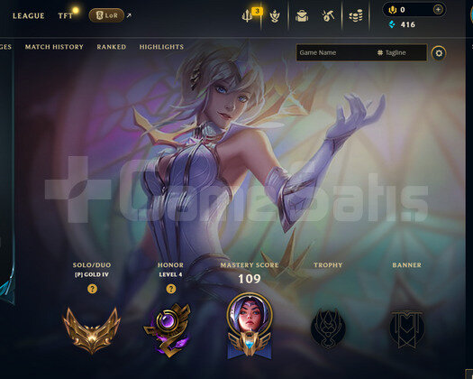 EUW Gold 4 | 6 Kostüm - 40 Hero | LoL Hesap