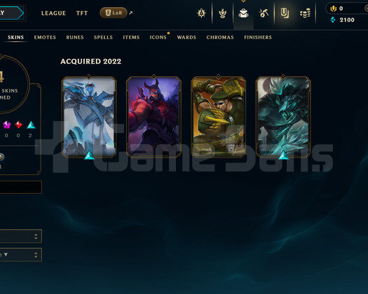 EUW Unranked | 4 Kostüm - 32 Hero | LoL Hesap