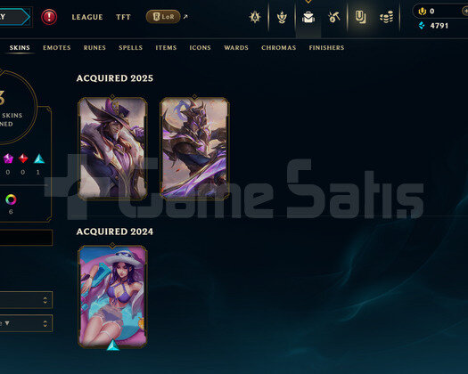 EUW Gold 2 | 3 Kostüm - 37 Hero | LoL Hesap