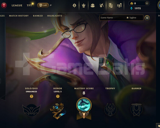 EUW Unranked | 3 Kostüm - 22 Hero | LoL Hesap