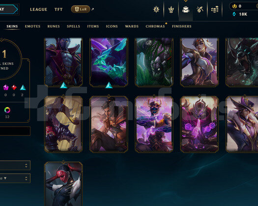 EUW 67 WR Plat 4 | 11 Kostüm - 18K Mö | LoL Hesap