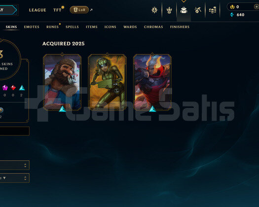 EUW Unranked | 3 Kostüm - 22 Hero | LoL Hesap