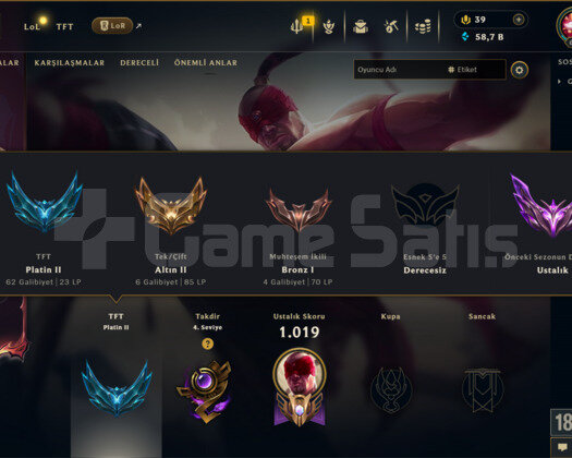 471 KOSTÜM 610 LVL 58K+ ÖZ EFSANE DOLU MAİL HESAP