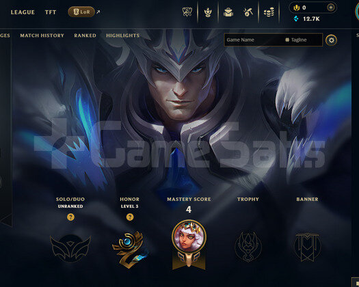EUW Unranked | 1 Kostüm - 12K Mö | LoL Hesap
