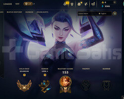 EUW 100 WR Gold 3 | 3 Kostüm - 36 Hero | LoL Hesap