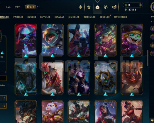 EUW 202 LEVEL MAİLLİ 56 SKİNLİ DOLULAR DOLUSU!!!