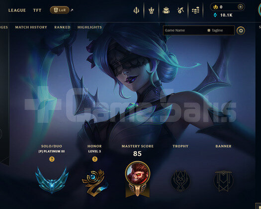 TR Plat 3 | 1 Kostüm - 10K Mö | LoL Hesap
