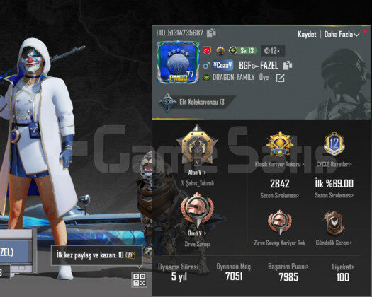 PUBG MOBİLE HESAP SATIŞ