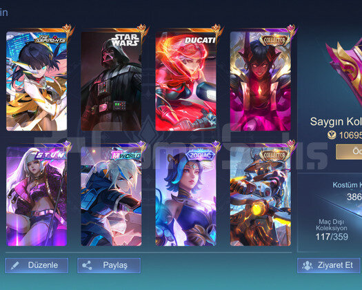 MLBB Satılık Hesap | Full Emblem  Bol Hero & Kost