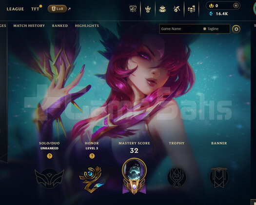 EUW Unranked | 5 Kostüm - 16K Mö | Dereceli Hazır