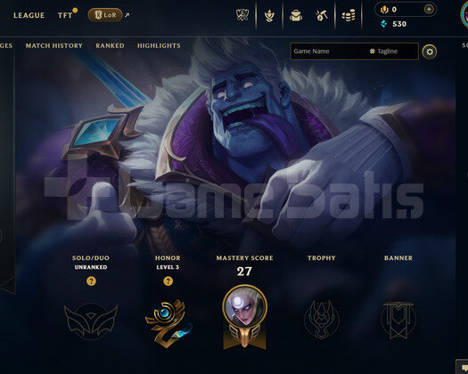 EUW Unranked | 4 Kostüm - 23 Hero | LoL Hesap