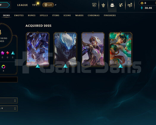 TR 63 WR Zümrüt 3 | 4 Kostüm - 38K Mö | LoL Hesap