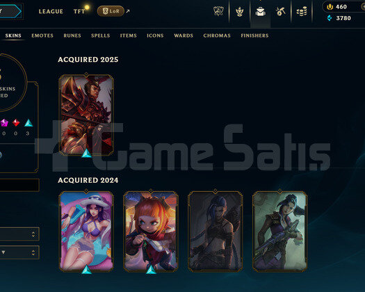EUW Unranked | 5 Kostüm - 460 Rp | LoL Hesap