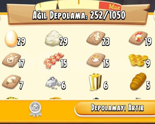 43 Level 1050 Ağıllı Hayday Hesap