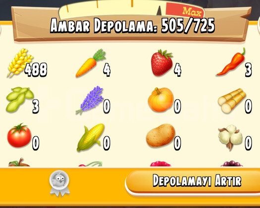 43 Level 1050 Ağıllı Hayday Hesap