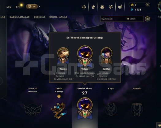 29 LEVEL HANDMADE 2017 KURULUM LOL HESABI