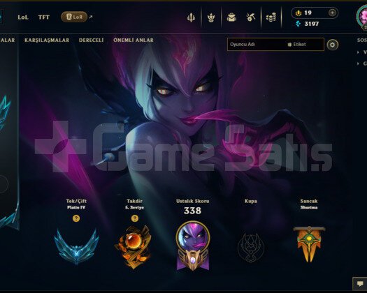 220 lvl plat elo 68 skın