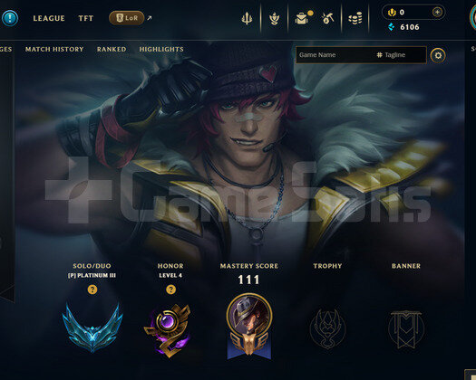 TR Plat 3 | 6 Kostüm - 61 Hero | LoL Hesap