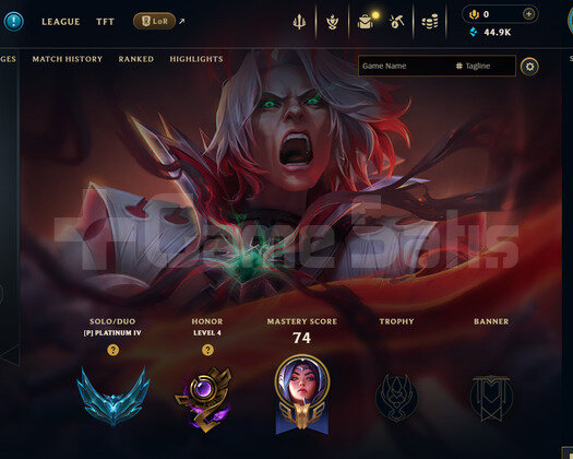TR Plat 4 | 6 Kostüm - 46K Mö | LoL Hesap