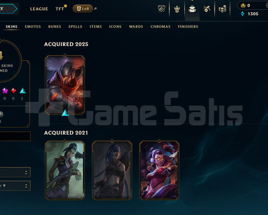 EUW Unranked | 4 Kostüm - 26 Hero | LoL Hesap