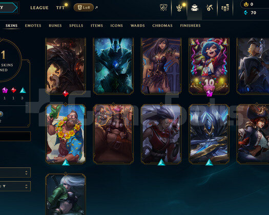 EUNE Unranked | 11 Kostüm - 45 Hero | LoL Hesap