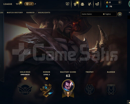 EUNE Unranked | 11 Kostüm - 45 Hero | LoL Hesap