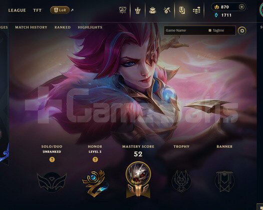 EUW Unranked | 870 Rp - 11 Kostüm | Dereceli Hazır