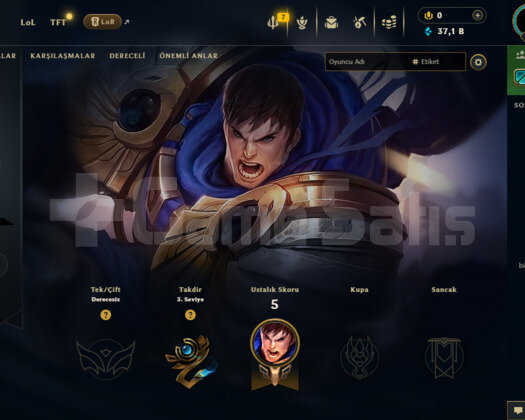 TR UNRANKED 10/10 HAZIR HESAP 37K MÖ FRESH 4 SKİN