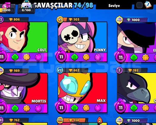 32K UYGUN FİYATLI BRAWL STARS HESABI