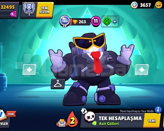 32K UYGUN FİYATLI BRAWL STARS HESABI