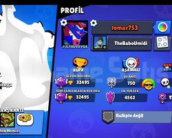 32K UYGUN FİYATLI BRAWL STARS HESABI