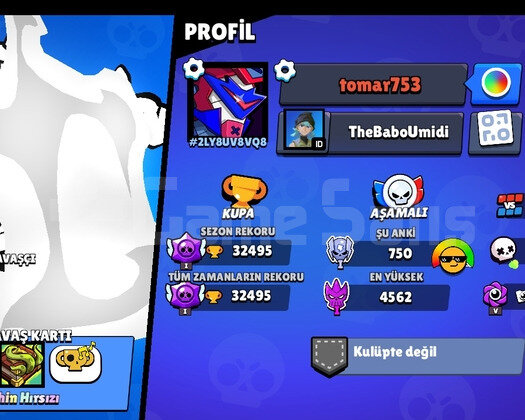 32K UYGUN FİYATLI BRAWL STARS HESABI