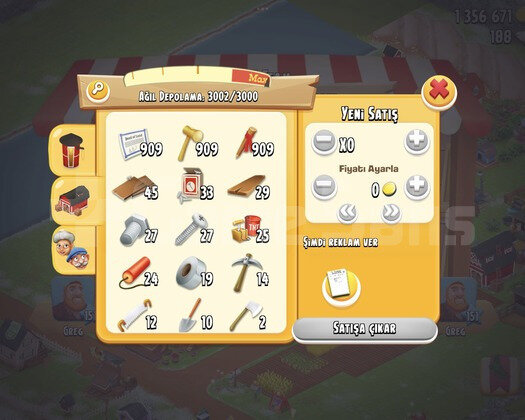 50+ LVL 3000 DEPOLU İÇİ ARAZİ DOLU HESAP