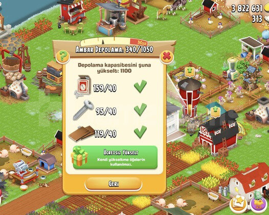 70 LVL 3000 AGİL 1000 AMBAR DEPOLU İÇİ AGİL DOLU