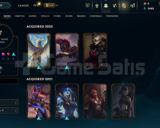 EUW Unranked | 7 Kostüm - 54 Hero | LoL Hesap