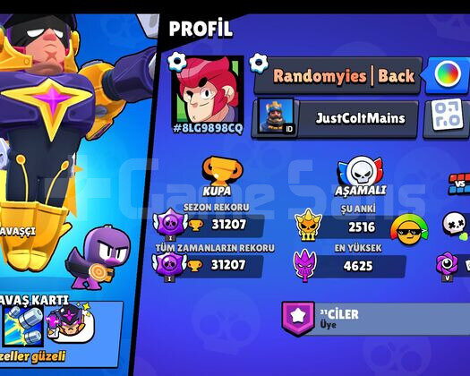 6 Yıllık Ünlü Colt Main Hesap + 4K CR Hesabı
