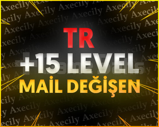 TR | +15 LEVEL - MAİL DEĞİŞEN | +11.500 SATIŞ