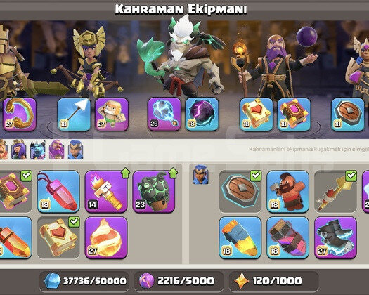 DÜNYADA EŞİ BENZERİ OLMAYAN CLASH OF CLANS HESABI