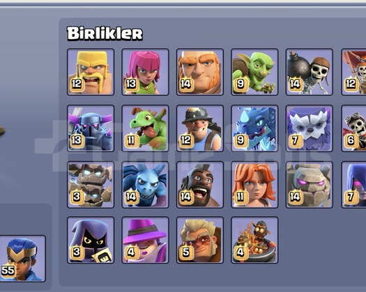 DÜNYADA EŞİ BENZERİ OLMAYAN CLASH OF CLANS HESABI