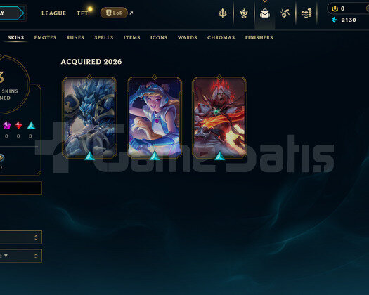 EUW Unranked | 3 Kostüm - 26 Hero | LoL Hesap
