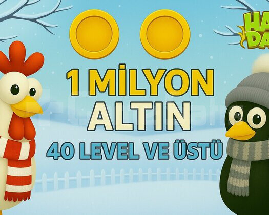 +40 Level 1 Milyon Altın ANINDA TESLİMAT