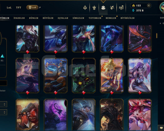 EUW / 500 LEVEL / 243 SKİN /+MAİL /+11.500 SATIŞ